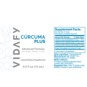 Vidafy Curcumin with BioMs