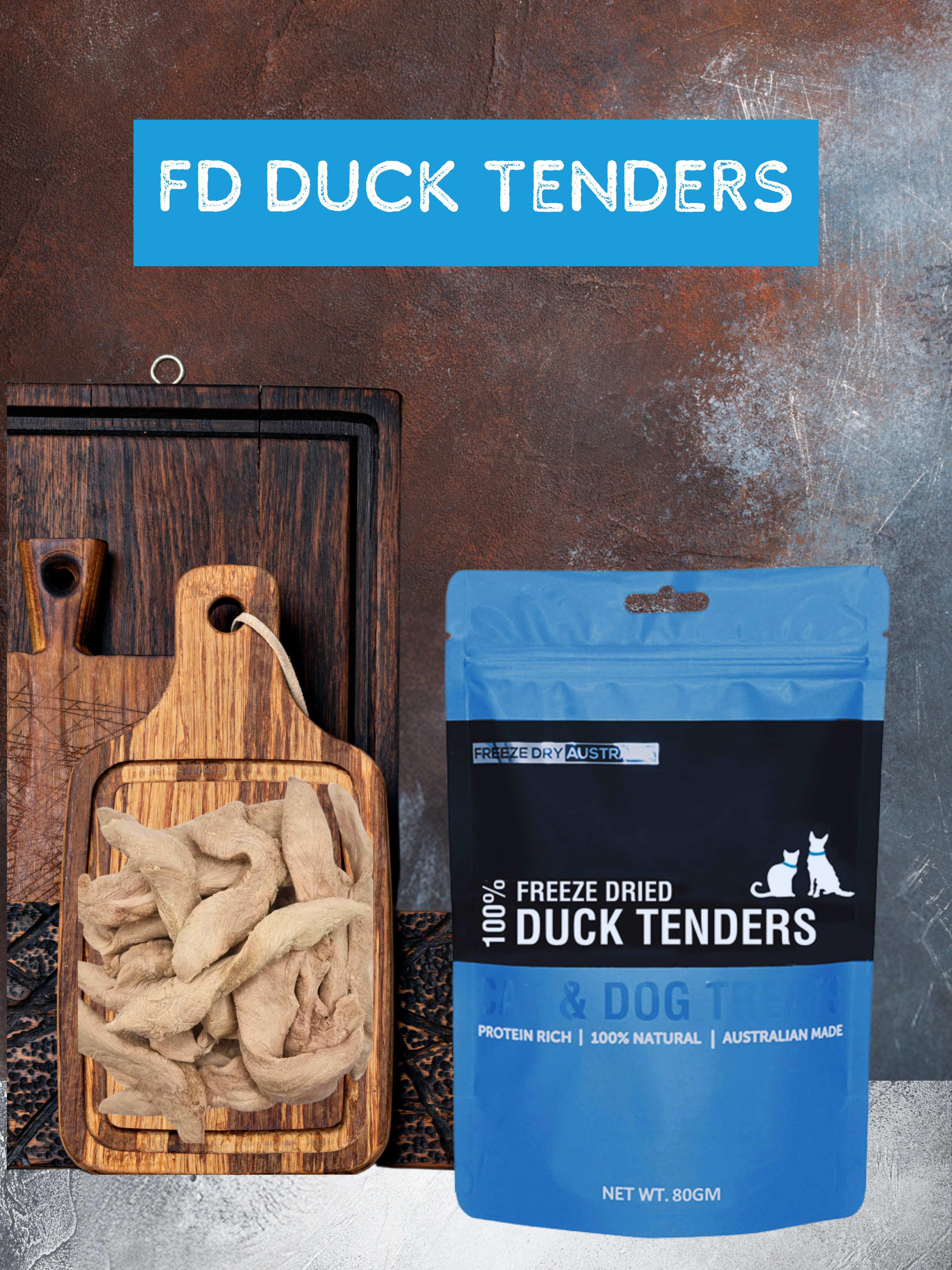 Freeze Dried Duck Tenders 80g