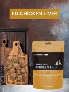 Freeze Dried Chicken Liver 80g