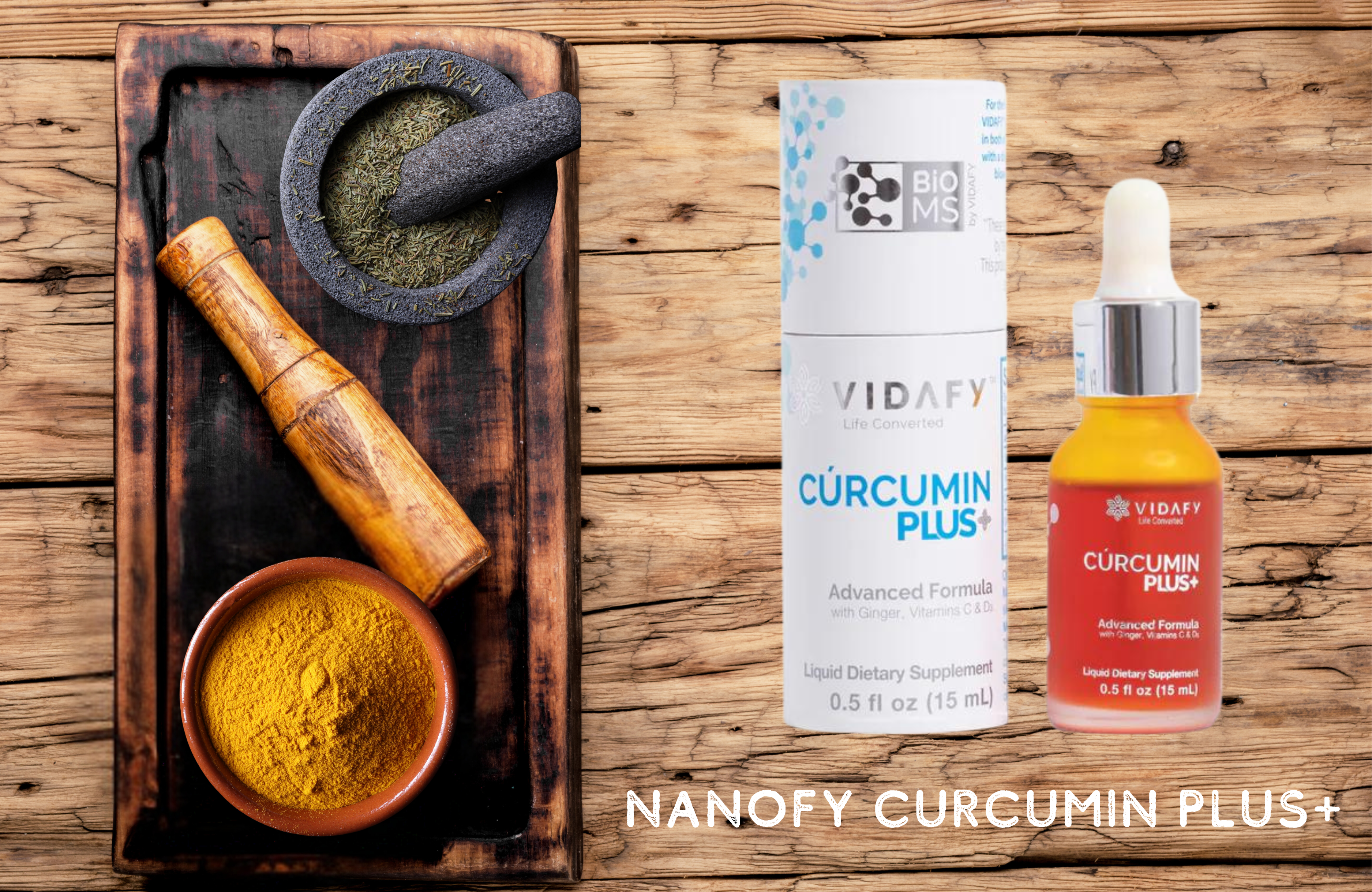 Vidafy Turmeric (curcumin) with BioMs