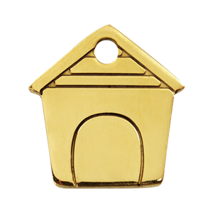 Dog House Brass Pet Tag