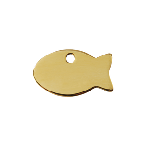 Fish Brass Pet Tag